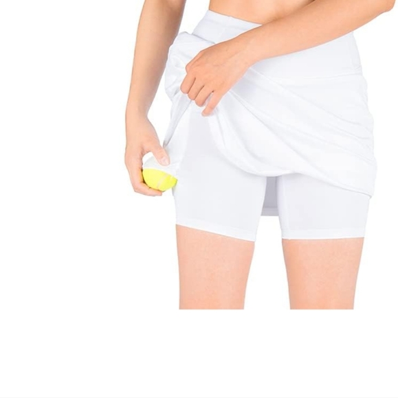 Yogipace Tall Women's Active Skirt With Built-in Shorts - Picture 3 of 14